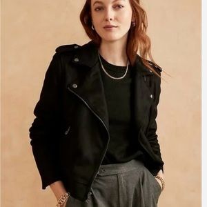 NWT Vegan Suede moto jacket